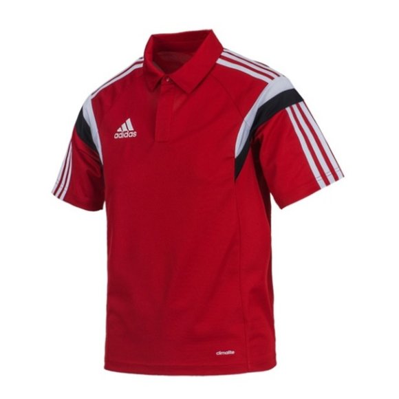 Adidas Climalite Men's Red Condivo 14 Athletic‎ Polo Shirt Size: M NWOT - Picture 1 of 14